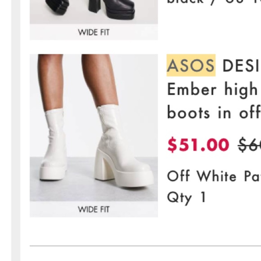 LAST CHANCE Chunky White Platform boot